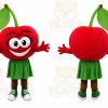 Apple Girl Mascot Costume