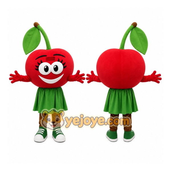 Apple Girl Mascot Costume