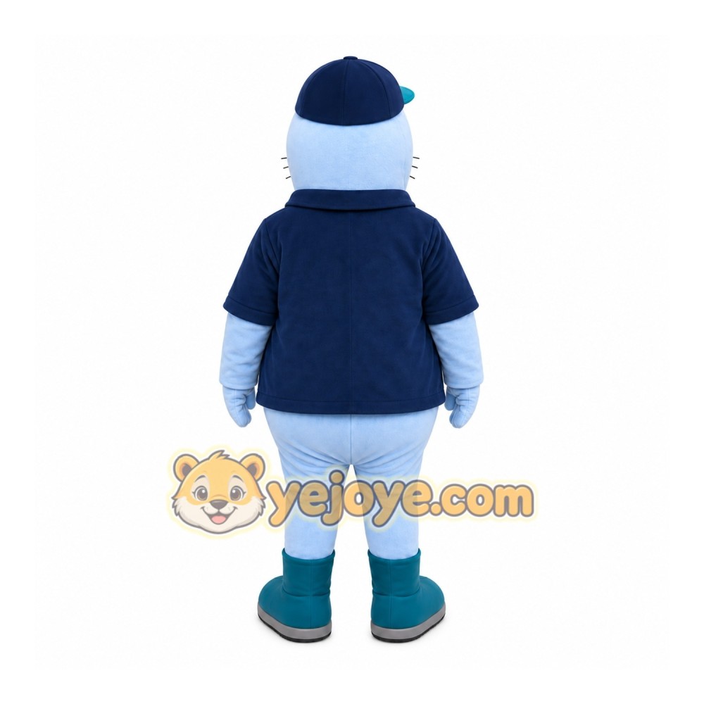 Blue Seal Mascot Costume Blue Seal Mascot Costume