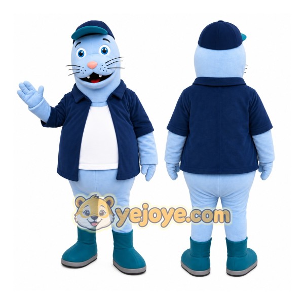 Blue Seal Mascot Costume