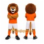 Lion Orange Shorts Mascot Costume
