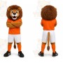 Lion Orange Shorts Mascot Costume
