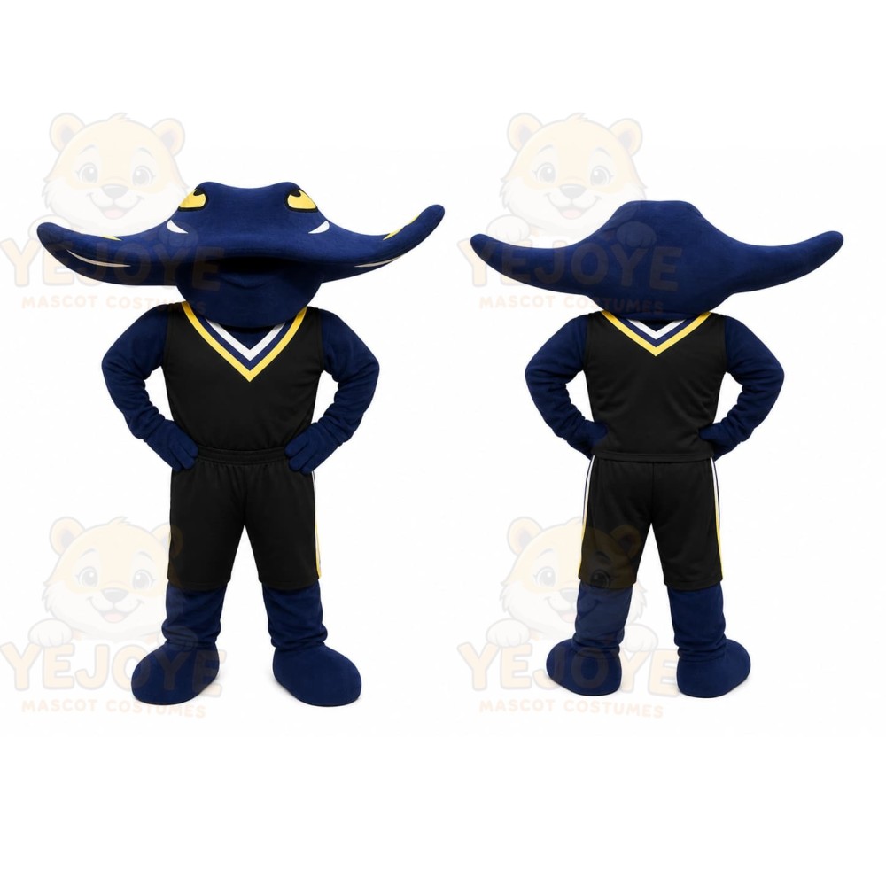 Black Manta Ray Mascot Costume