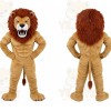 Tan Lion Mascot Costume