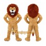 Tan Lion Mascot Costume