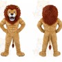 Tan Lion Mascot Costume