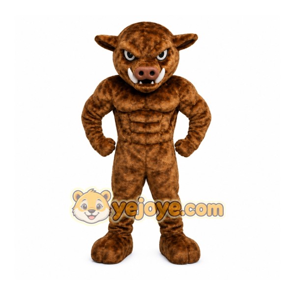 Brown Hog Mascot Costume