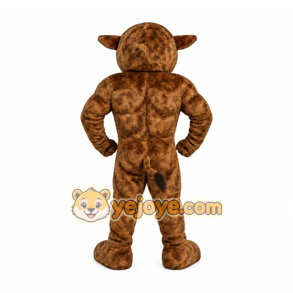 Brown Hog Mascot Costume Brown Hog Mascot Costume