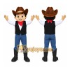 Cowboy Man Mascot Costume