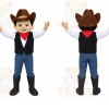 Cowboy Man Mascot Costume