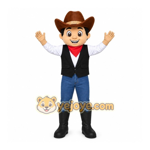 Cowboy Man Mascot Costume