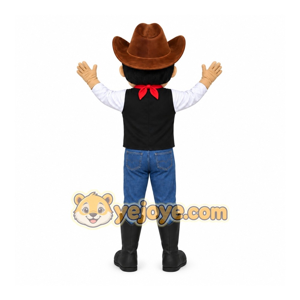 Cowboy Man Mascot Costume