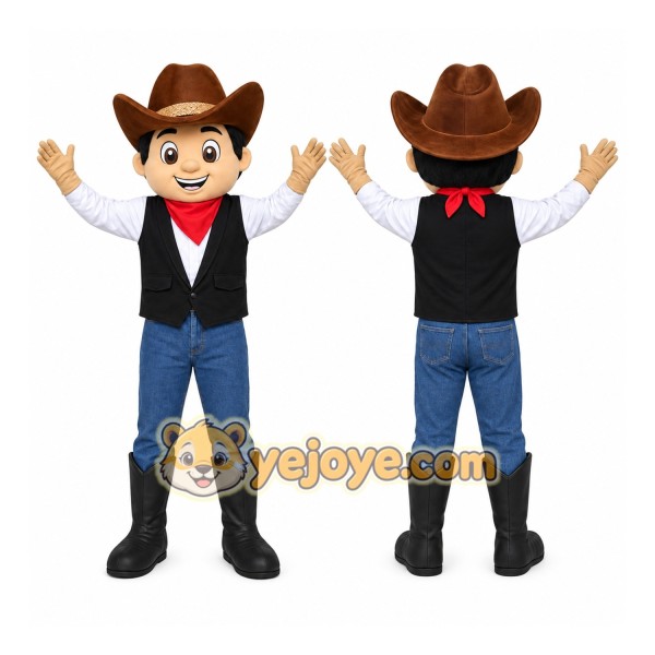 Cowboy Man Mascot Costume
