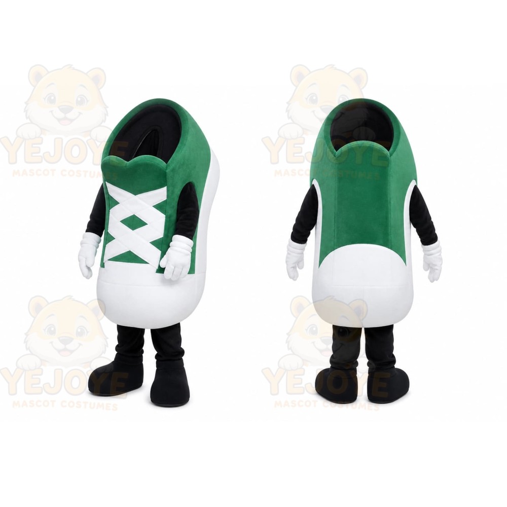 Green Shoe Character Mascot Costume