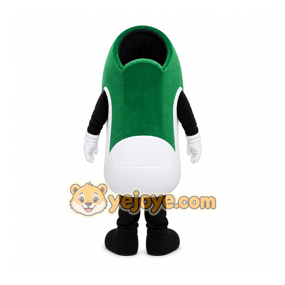 Green Shoe Character Mascot Costume Green Shoe Character Mascot Costume