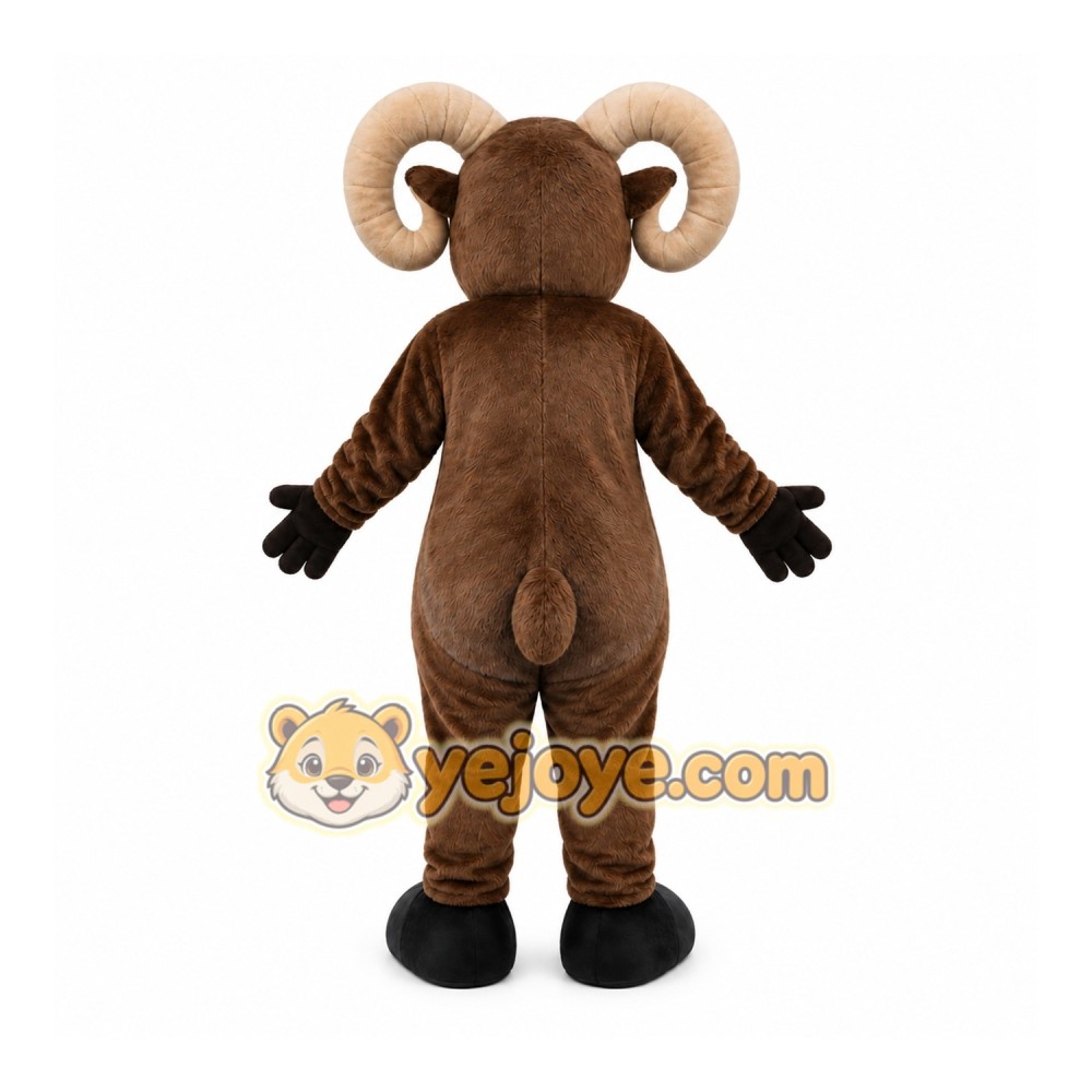 Brown Ram Mascot Costume Brown Ram Mascot Costume