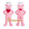 Pink Chef Pig Mascot Costume