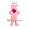 Pink Chef Pig Mascot Costume