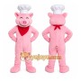 Pink Chef Pig Mascot Costume