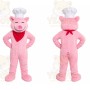 Pink Chef Pig Mascot Costume