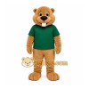 Beaver Green Shirt Mascot Costume Beaver Green Shirt Mascot Costume
