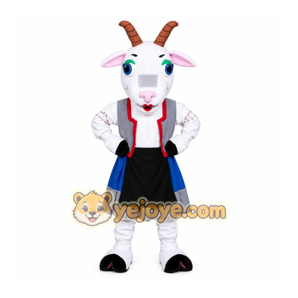 White Sheep Backpack Mascot Costume White Sheep Backpack Mascot Costume