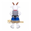 White Sheep Backpack Mascot Costume White Sheep Backpack Mascot Costume