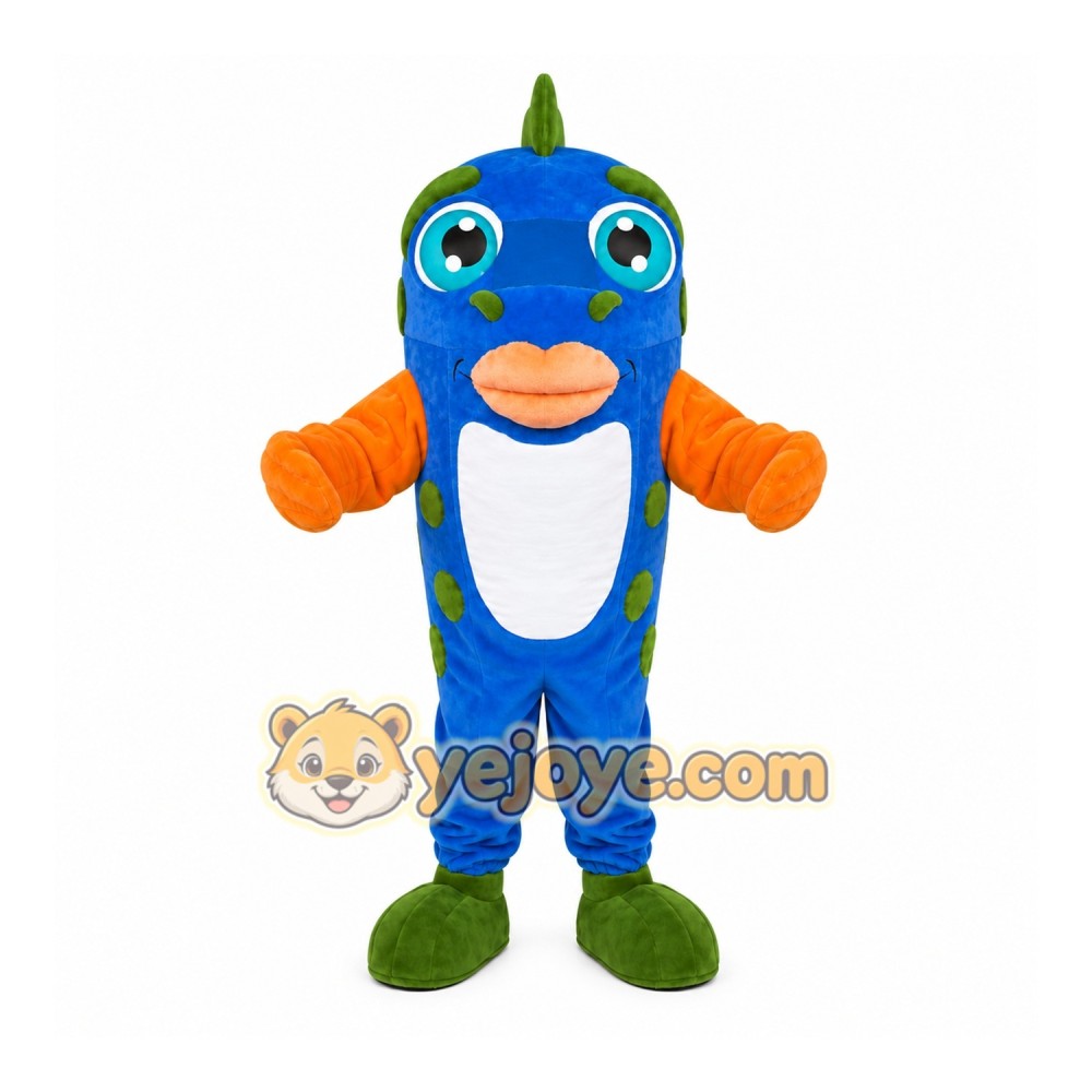 Blue Fish Mascot Costume Blue Fish Mascot Costume