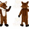 Brown Fox Mascot Costume