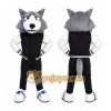 Gray Wolf Vest Mascot Costume Gray Wolf Vest Mascot Costume