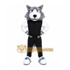 Gray Wolf Vest Mascot Costume Gray Wolf Vest Mascot Costume