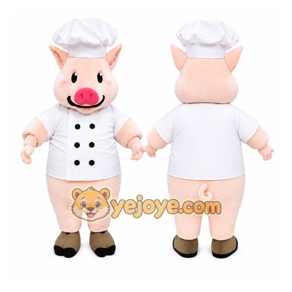 Chef Pig Mascot Costume