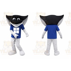 Blue Manta Ray Mascot Costume