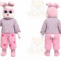 Pink Bunny Mascot Costume