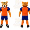 Orange Tiger Sports Mascot Costume
