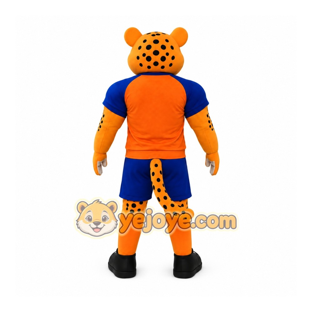 Orange Tiger Sports Mascot Costume Orange Tiger Sports Mascot Costume