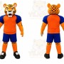 Orange Tiger Sports Mascot Costume