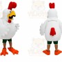 White Rooster Mascot Costume