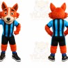 Orange Fox Sports Mascot Costume