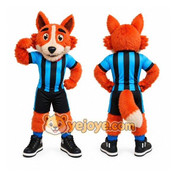 Orange Fox Sports Mascot Costume