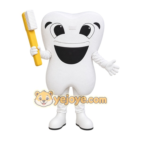 Toothbrush Tooth Mascot Costume Toothbrush Tooth Mascot Costume