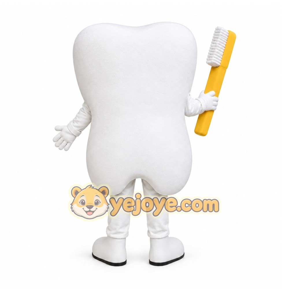 Toothbrush Tooth Mascot Costume Toothbrush Tooth Mascot Costume