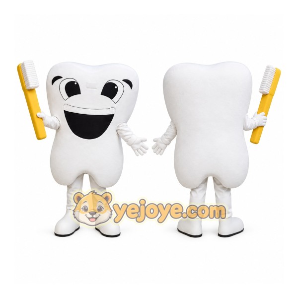 Toothbrush Tooth Mascot Costume