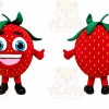 Smiling Strawberry Mascot Costume