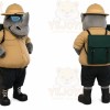 Rhino Explorer Mascot Costume