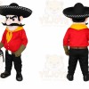 Red Cowboy Man Mascot Costume