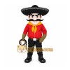 Red Cowboy Man Mascot Costume