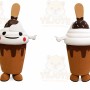 Ice Cream Cup Mascot Costume