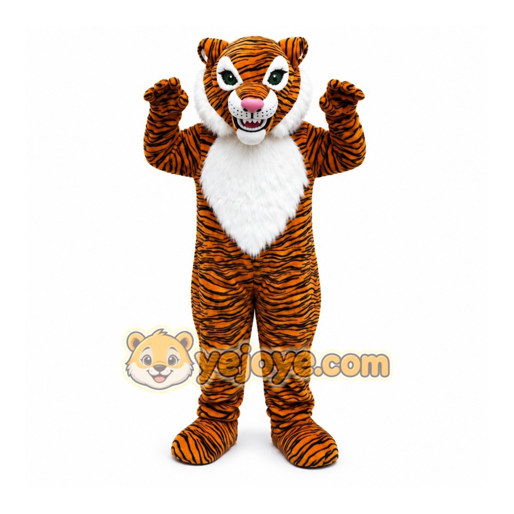 Orange Tiger Mascot Costume Orange Tiger Mascot Costume