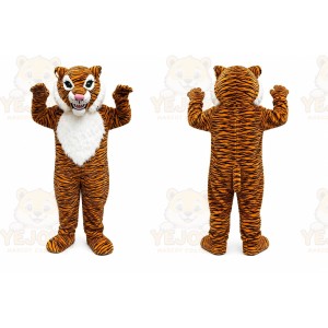 Orange Tiger Mascot Costume